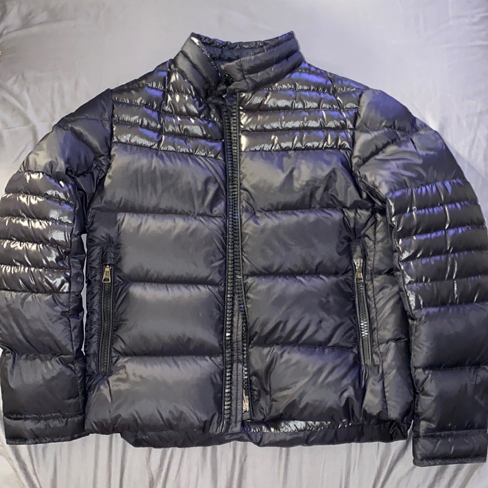 Moncler little boys puff coat only worn 3 times looks brand new .